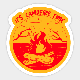 It's campfire time Sticker